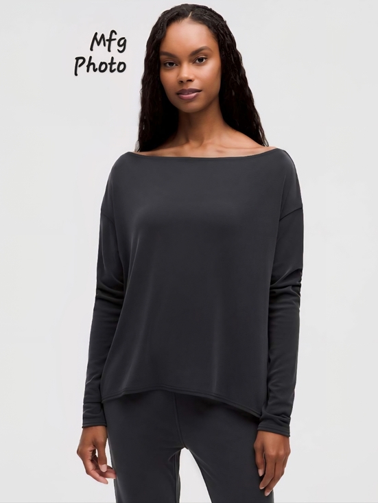 lululemon athletica Tops - NWT Lululemon Drapey Softstreme Off-The-Shoulder Long-Sleeve Shirt, Womens Large